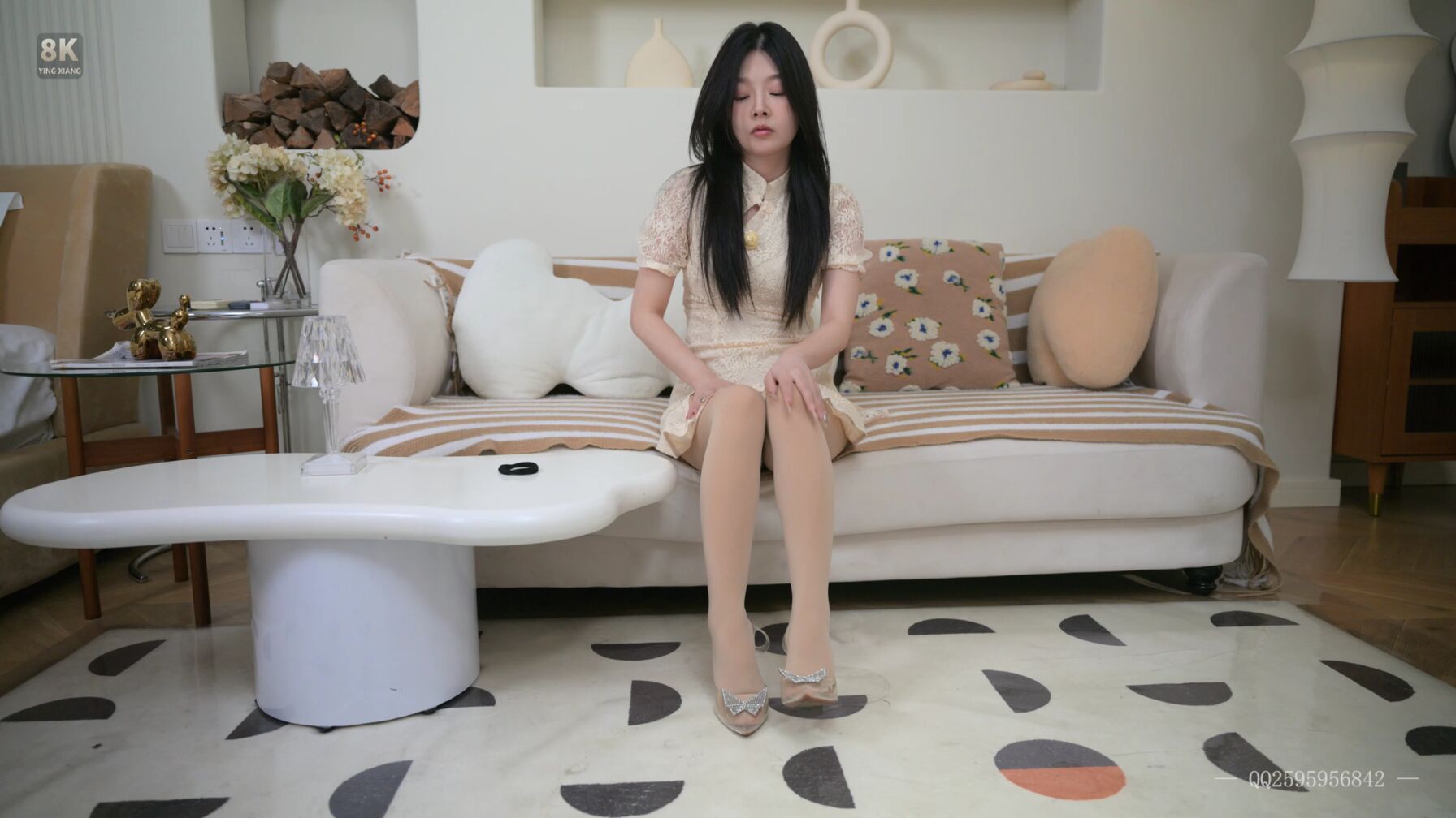 CLZ原创，白色裙子好看！