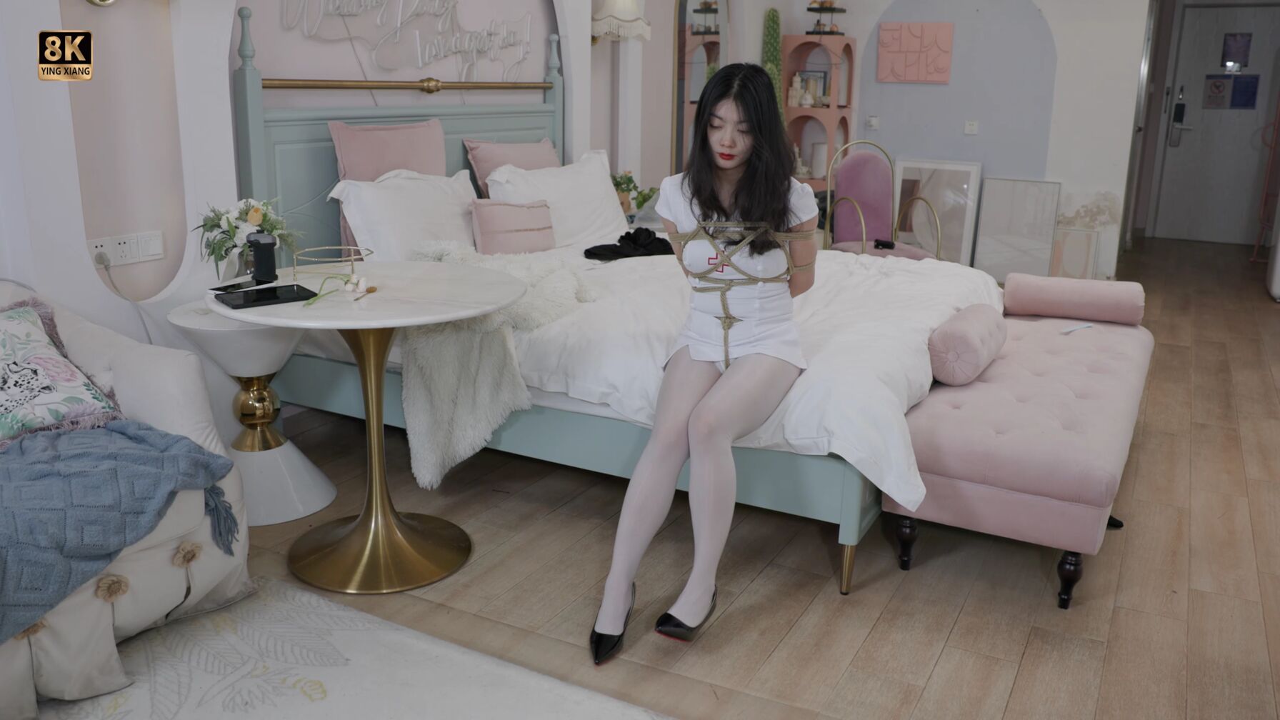 8K影像，白色裙子好看么？